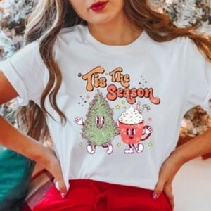 Tis The Season Retro Christmas Shirt, Womens Christmas Shirt,